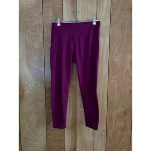 Z by Zella Womens High Waist 7/8 Pocket Leggings Plum Purple‎ Medium